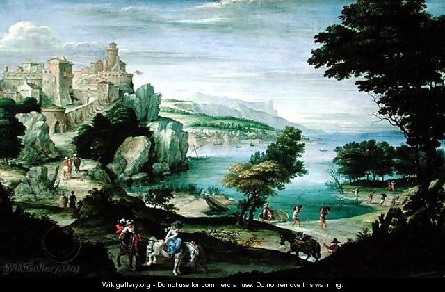 Seashore with a Castle - Gian Battista Viola