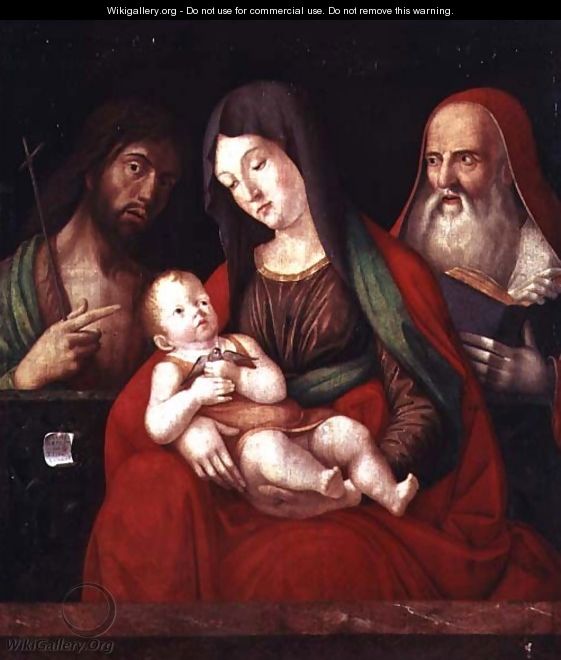 Virgin and Child with St. John the Baptist and St. Jerome - Alvise Vivarini