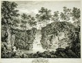 View of a Cascade at Bolton Park, Craven, Yorkshire, published 1753 - Francois Vivares