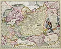 Map of Asia Minor showing Norway, Sweden, Denmark, Lapland, Poland, Turkey, Russia and the Moscow region, c.1626 - Nicolaes (Claes) Jansz Visscher