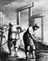 Bricklayers, from a series depicting trades and professions, c.163 - Jan Georg van Vliet