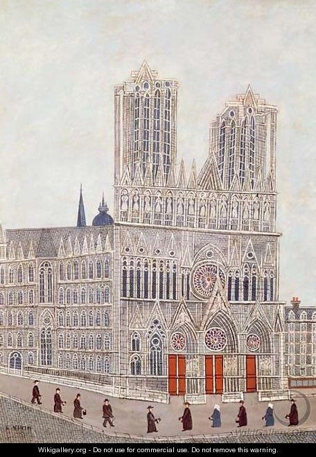 Rheims Cathedral, c.1923 - Louis Vivin