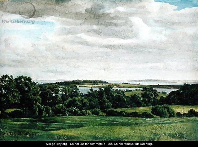 Landscape in Holstein, 1827 - Adolf Vollmer