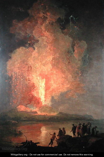 Mount Vesuvius Erupting - Pierre-Jacques Volaire