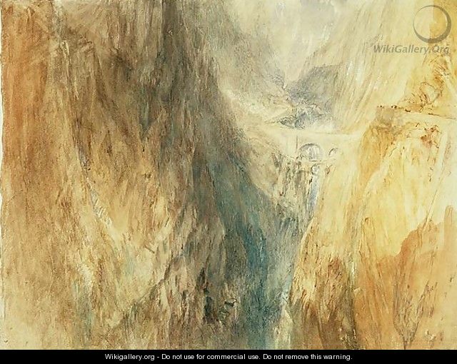 The Devils Bridge, St. Gotthard, c.1841 - Joseph Mallord William Turner