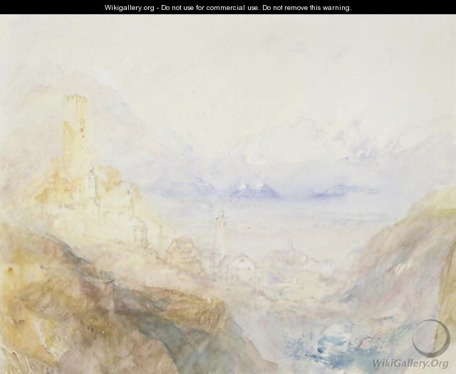 Hospenthal, Fall of St. Gothard, morning - Joseph Mallord William Turner