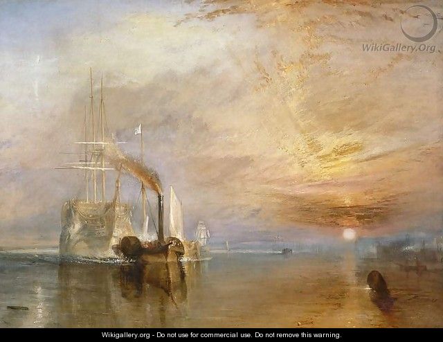 The Fighting Temeraire Tugged to her Last Berth to be Broken up, before 1839 - Joseph Mallord William Turner