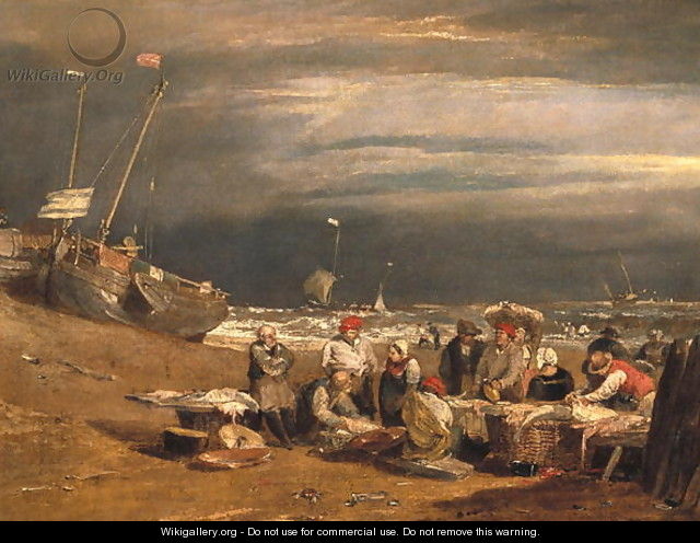 Fishmarket on the Beach - Joseph Mallord William Turner