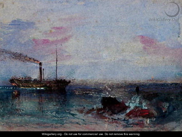 Seascape with a Boat - Joseph Mallord William Turner