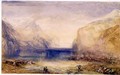 Fluelen Morning looking towards the lake 1845 - Joseph Mallord William Turner