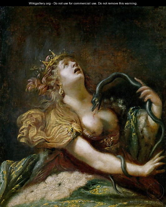 Cleopatra Committing Suicide - Claude Vignon