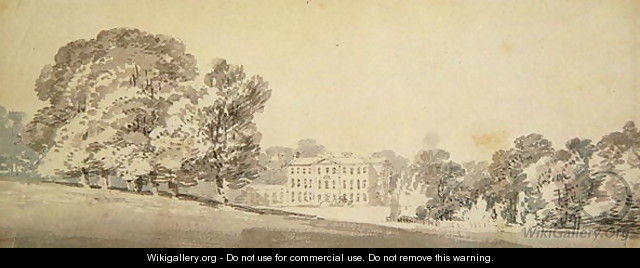 A three storied Georgian house in a park, c.1795 - Joseph Mallord William Turner