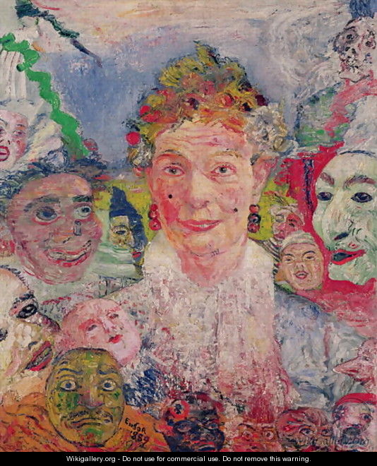 Old Woman with Masks, 1889 - James Ensor