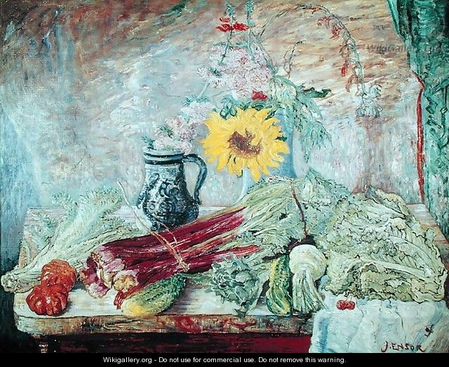 Flowers and Vegetables, 1896 - James Ensor