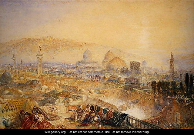 Jerusalem from the Latin Convent - Joseph Mallord William Turner