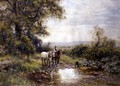 Horses by a Stream - Ernest Albert Waterlow