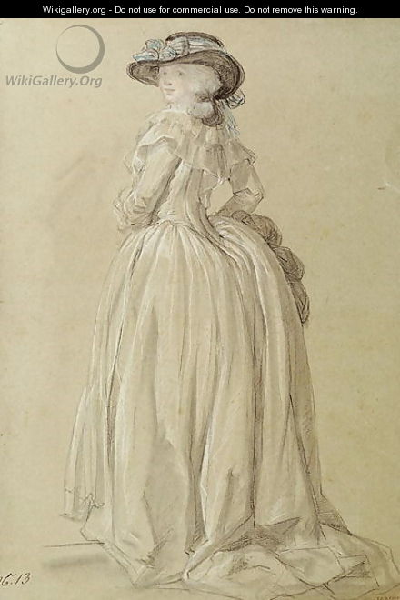 Standing Young Woman - Francois Louis Joseph Watteau