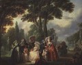 A Meeting in the Park - Francois Louis Joseph Watteau