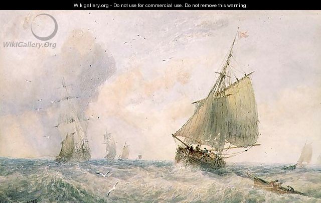 Shipping off Whitby, 1879 - George Weatherill
