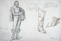 Studies of a Standing Figure, and a Boot, 1825 - James Ward