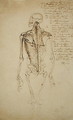 Drawing of a Mans Skeleton - James Ward