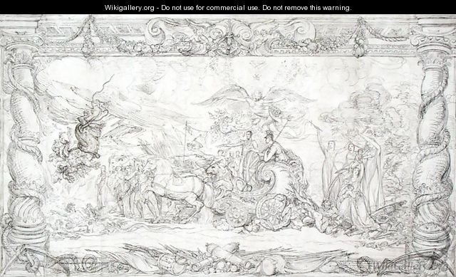 Design for The Waterloo Allegory, c.1815-22 - James Ward Design for The Waterloo Allegory, c.1815-22 - James Ward