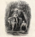 King Cormac (d.1138) and the Fair Eithne, engraved by J.Rogers, from The History of Ireland by T.Wright, 1855 - Henry Warren