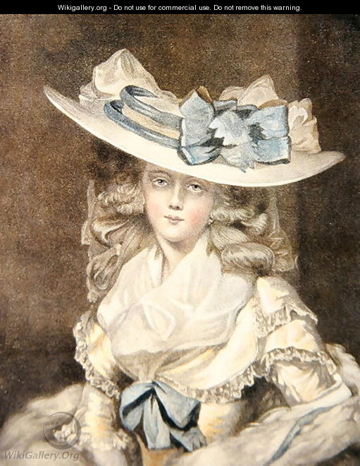 Portrait of Mrs. Benwell, engraved by W Ward - William Ward