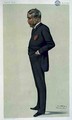 Patience, a Spy caricature of William Schwenck Gilbert (1836-1911) from Vanity Fair, 21st May 1881 - Leslie Mathew Ward