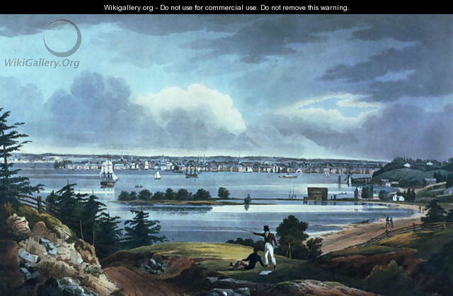New York from Heights Near Brooklyn, 1820-23 - William Guy Wall