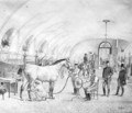 The Royal Stables: morning grooming - Adele Walter