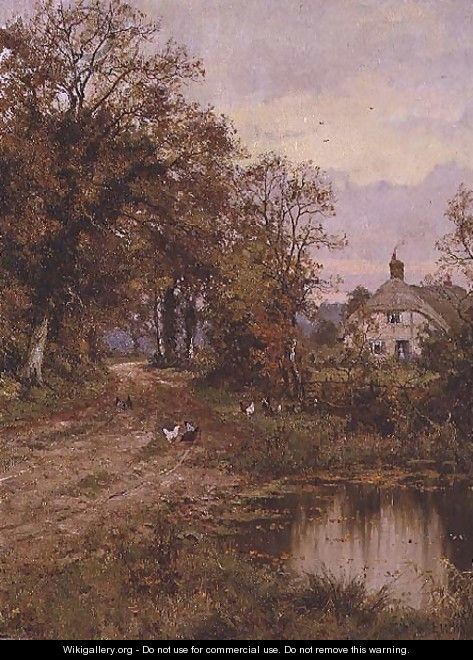 A Country Road in Autumn, 1918 - Edward Wilkins Waite