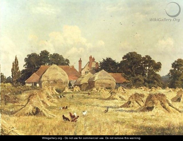 A Golden Afternoon, The Grange, Fittleworth, Sussex, 1920 - Edward Wilkins Waite
