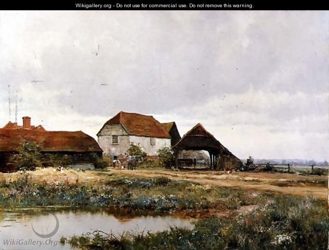 The White Granary, a view of Pondtail Farm, Brockham, Surrey, 1907 - Edward Wilkins Waite