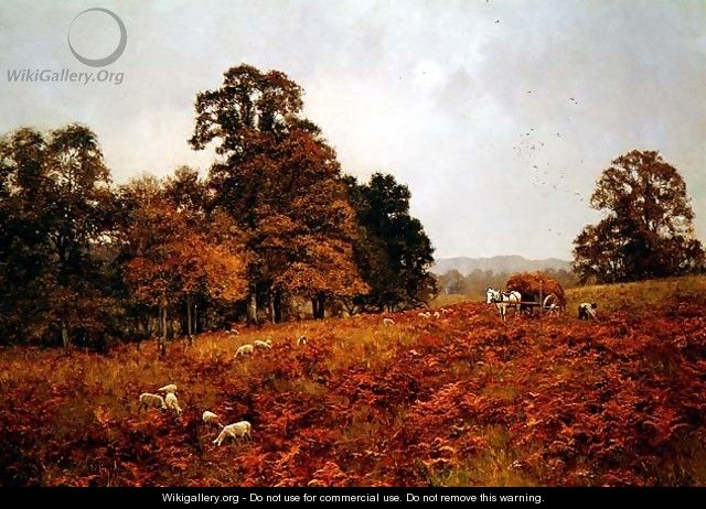 The Touch of Autumn (on Abinger Roughs, Surrey) - Edward Wilkins Waite