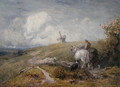 Driving Sheep on the South Downs - Robert Thorne Waite