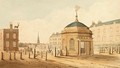Great Dover Road Turnpike, and distant view of St. Georges Church, 1825 from Pennants London - Gideon Yates