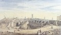 Construction of the new London Bridge alongside the old London Bridge, 1823 - Gideon Yates