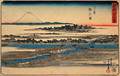 Picture of Eight-View Bridge, from the series Newly-selected Famous Place in Edo, 1855 - Utagawa Yoshimori