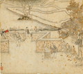 Winnowing and Sifting, from Gengzhi tu (Pictures of Tilling and Weaving) - Tang Yin