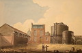 View of Phoenix Gas Works, Bankside, 1826 - Gideon Yates