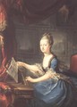 Archduchess Marie Antoinette Habsburg-Lothringen (1755-93) at the spinnet, fifteenth child of Empress Maria Theresa of Austria (1717-80) and Emperor Francis I (1708-65) wife of Louis XVI of France (1754-93) - Franz Xaver Wagenschon