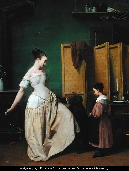 Woman at her Toilet, 1835 - Ferdinand Wachsmuth