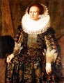 Portrait of Eva Ment, wife of Governor Jan Pietersz, Coen of Hoorn, 1631 - Jakob Wabbe