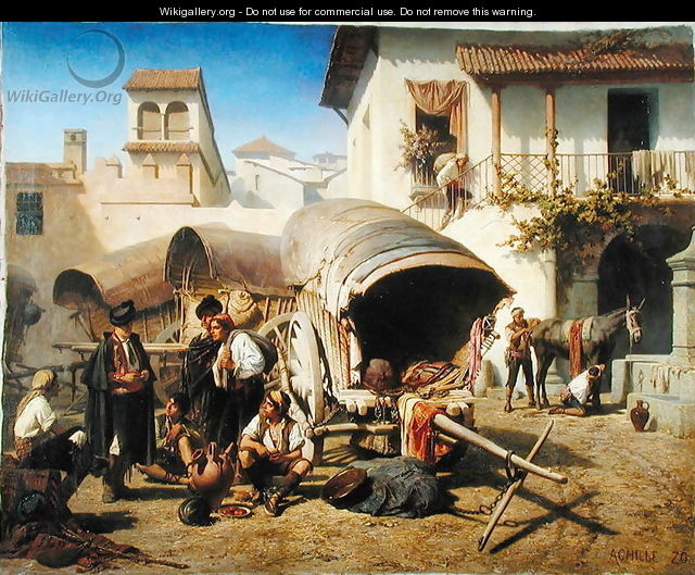Posada San Rafael, Cordoba, c.1861 - Achille Zo