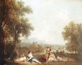 Classical figures in an Italian landscape - Francesco Zuccarelli