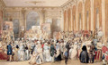 View of a charity sale for the victims of Guadeloupe in the Grand Salon of the Palais-Royal, Paris - Eugene Louis Lami
