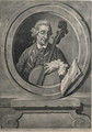 Portrait of a musician, possibly Franz Joseph Haydn (1732-1809), engraved by M.A. Picot - Johann Zoffany