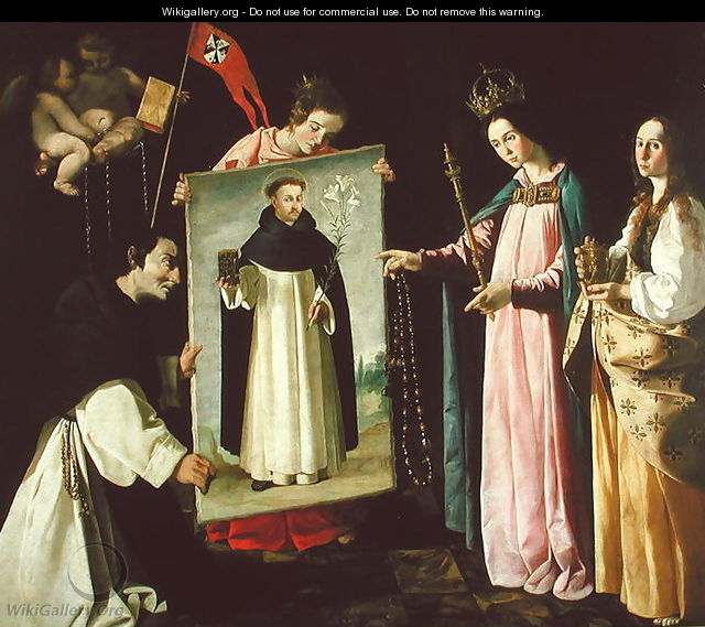 The Apparition of the Virgin to the Monk of Soriano - Francisco De Zurbaran