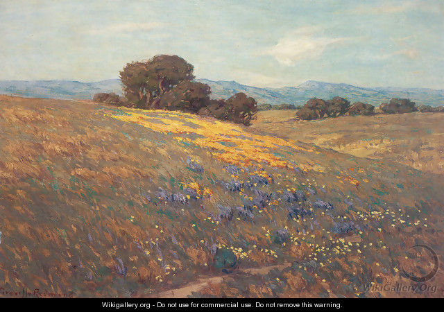 Poppies and Lupines - Granville Redmond